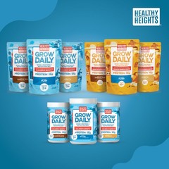 Grow Daily 3+ Shake Mix 7-serving Canister by Healthy Heights – Protein Powder (