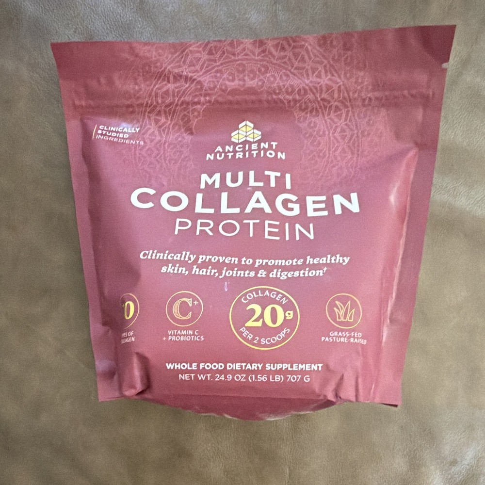 Ancient Nutrition Multi Collagen Protein Powder Unflavored 24.9 oz Grass Fed