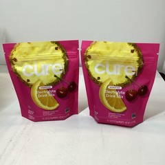 2x Cure Hydration Electrolyte Drink Mix Tropical Punch 0.27 Ounce 14/Pack