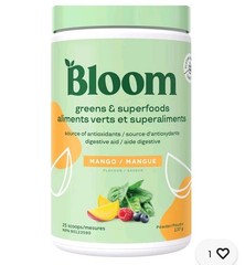 Bloom Greens & Superfoods 2-Pack 50 Servings Strawberry Kiwi Mango Bundle