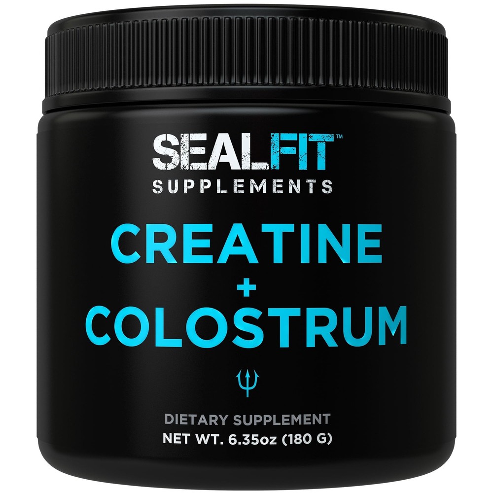 SEALFIT Creatine and Colostrum Powder – 5g Creatine Monohydrate + 1000mg Gras…