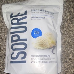 Isopure Zero Carb Whey Protein Isolate Powder Creamy Vanilla 16.4 oz 15 Serv