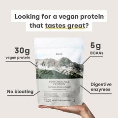 Form Performance Vegan Protein Powder – 30g Plant-Based Protein, BCAA, Vanilla