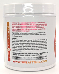 Sweat Ethic FYRE’D UP Energy & Appetite Suppressant, 30 Servings, Exp. 8/27