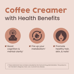 Vanilla Chai Keto Coffee Creamer, 20 Servings – MCT Oil & Collagen Protein, Suga