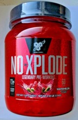 BSN N.O.-XPLODE Pre-Workout Energy Pump 60 Servings.Free Shipping