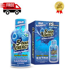 5-hour ENERGY Shot, Extra Strength, Blue Raspberry, 15 Count