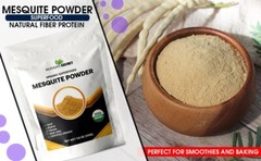 Mesquite Powder USDA Certified Organic Non GMO, Vegan Protein Superfood Natural
