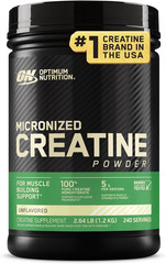 Optimum Nutrition Micronized Creatine Powder 60-120-240 Servings Unflavored