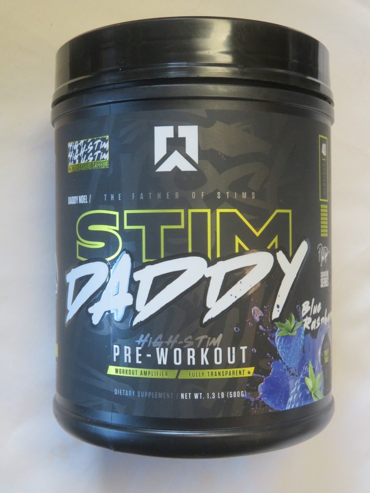 Ryse Up Stim Daddy Pre-Workout lbs 40 Servings Blue Raspberry Flavor
