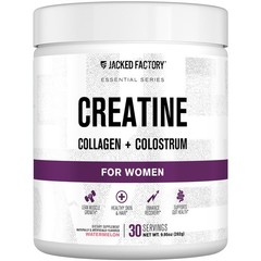 Creatine for Women – Creatine Monohydrate with Collagen + Colostrum to Suppor…