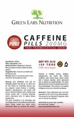 Caffeine Tablets 200mg – Energy Boost, Focus, Alertness, Stamina & Endurance