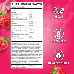 Servings Fat Burner Blast, Powder 60 Thermogenic – Cosmic Pre-Workout Strawberry