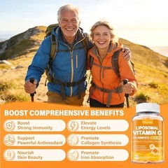 Liposomal Vitamin C Gummies 1000mg for Adults: Vitamin C Chewable Gummy with Zin