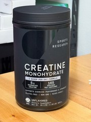 Sports Research Creatine Monohydrate Lean Muscle Strength (825g) 165 Serving