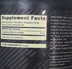 Optimum Nutrition, Micronized Creatine Powder, Unflavored, 10.6 oz (300 g)