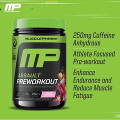 MusclePharm Assault Energy & Strength Pre Workout – 30 Servings, Melon Hwachae
