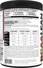 EVL BCAA Lean Energy – Clean Pre Workout Powder for Energy & Fat Burning, 10.9oz