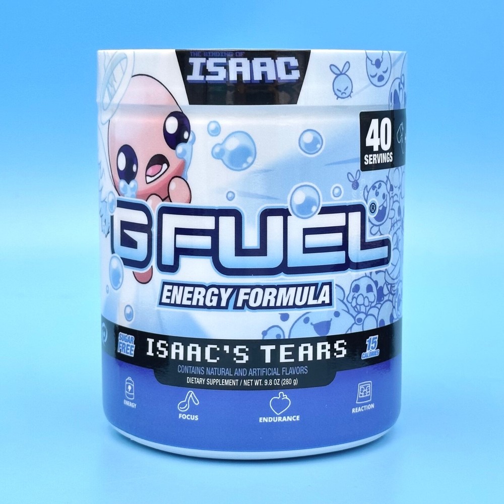 G Fuel The Binding of Isaac Isaac’s Tears Tub Endurance Energy Formula GFUEL