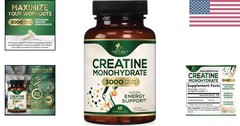 Unflavored Creatine Monohydrate Capsules – 3g/Serving for Strength & Performance