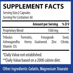 Boost Energy Support Male Enhancement Increase Endurance Muscle Mass 120 Capsule