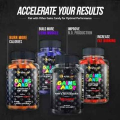 Alpha Lion Gains Candy Glucovantage Fat Loss & Muscle Building 60 Capsules NEW