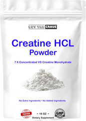 Creatine HCL Powder (16 Oz), 1 Ingredient, Energy Production, Athletic Performan