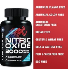 Extra Strength Nitric Oxide Supplement 3X Strength L Arginine, Citrulline Malate