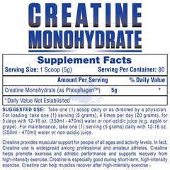 Hi-Tech Pharma Phosphagen Creatine Monohydrate Powder – 400G ( we send samples)