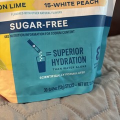 Liquid IV Hydration Multiplier Sugar-Free Lemon Lime White Peach 30 Sticks
