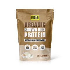 NEW Protein Supplies Australia Organic Brown Rice Protein Unflavoured 1kg