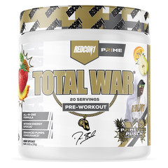 REDCON1 Total War Pre Workout Powder Primetime Punch 20 Servings Energy Focus