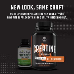 High Strength Tri Phase Creatine Pills – Muscle Mass Gainer and Recovery 240ct