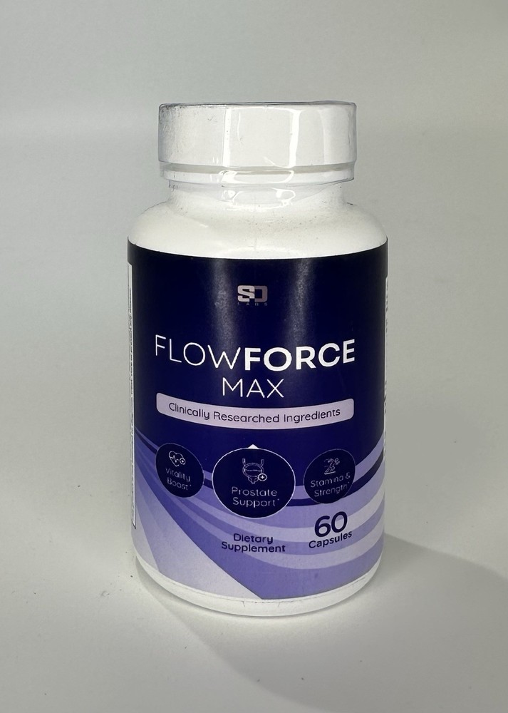 FlowForce Max Male Vegan Vitality Supplement – 60 Capsules *EXP 12/2026*