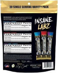 Insane Labz PSY-CHO-TIC GOLD Extreme Pre-Workout Energy Focus Pumps 35 Servings