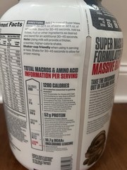 2 Pack Dymatize Super Mass Gainer, Rich Chocolate Protein Powder 6LB Exp 10/2026