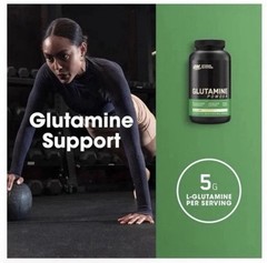 Optimum Nutrition Glutamine Powder Unflavored 10.58 oz 300 g Exp 05 12 2028
