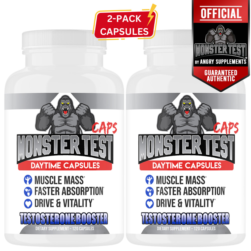 Monster Test 120ct CAPSULES Testosteron Booster for Men Testosterona Pills 240CT