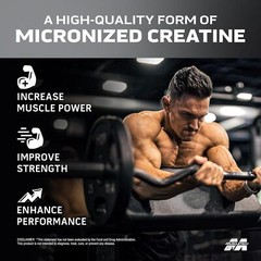 MuscleTech 100% Platinum Creatine Monohydrate Micronized Powder 400 gram 80 Svgs