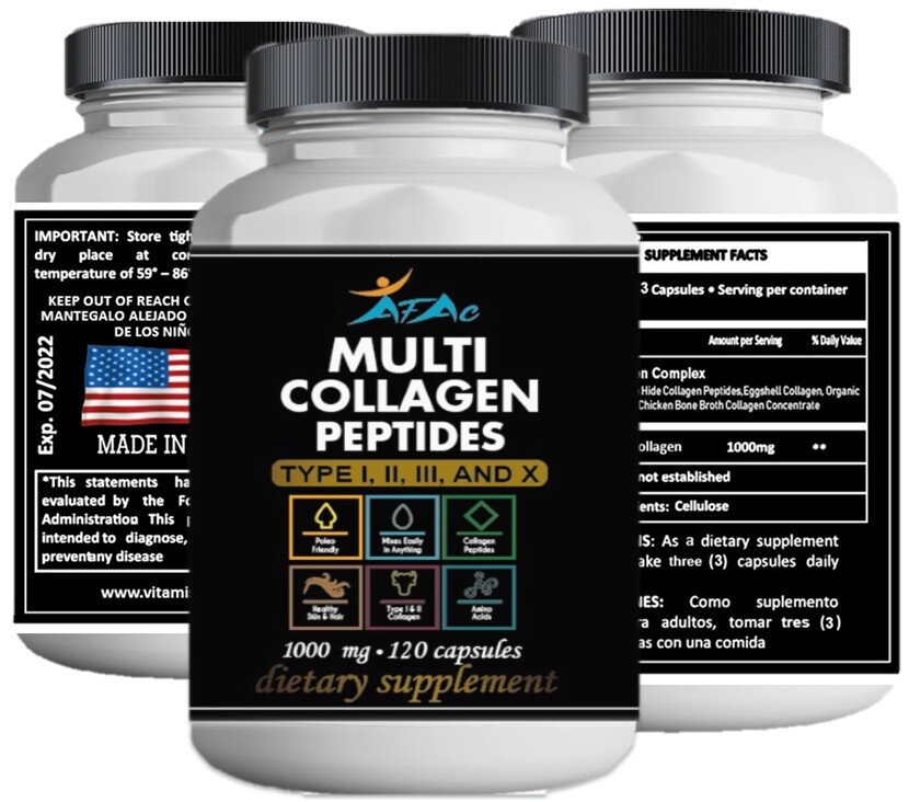 Super collagen 120 caps hidrolizate skin nails hair vitamin collagen peptides