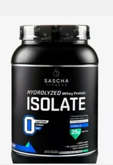Sascha Fitness Hydrolyzed Whey Protein Isolate Vanilla Flavor 2 Pounds