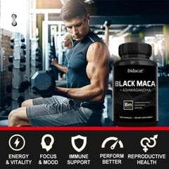 Black Maca 1000mg – Men’s Health, Muscle Health, Male Testosteron Booster