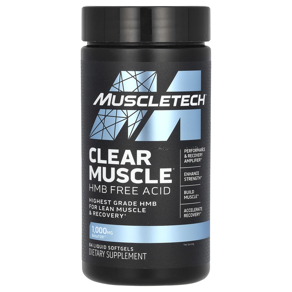 Clear Muscle, HMB Free Acid, 84 Liquid Softgels
