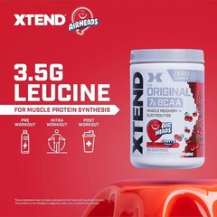 Xtend Original BCAA 7g Air Heads Cherry Flavor, 30 Servings, Exp 9/2027
