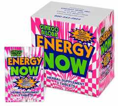 Ginkgo Biloba Energy Now Herbal Supplement Choose 1 Box or 2 Boxes