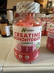 Noavii Creatine Monohydrate Gummies Strawberry Sugar Free 90 Ct Exp 11/26