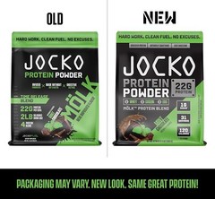 Jocko Mölk Whey Protein 22g Monk Fruit Blend, 31 Servings (Mint Chocolate)