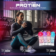 NewTrition 17,000mg Marine Collagen Protein Shots – 22 Amino Acids – B12 – 24 Ct