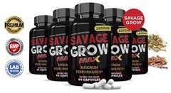 Savage Grow MaxMen’s Health Supplement 1600mg 300 Capsules