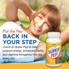 Natural Balance Super Pep | All Day Herbal Energy Supplement | 60 CT, 30